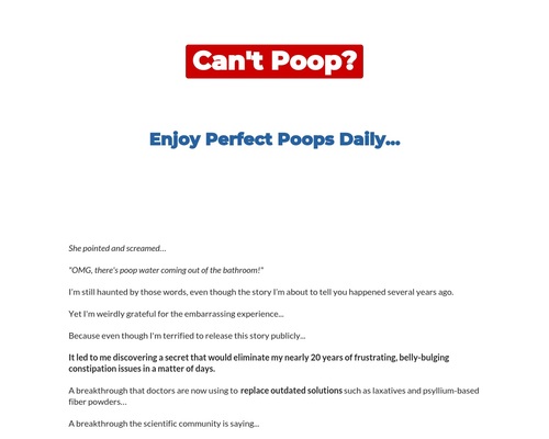 The Most Lucrative Constipation Offer On Clickbank – Peak BioBoost